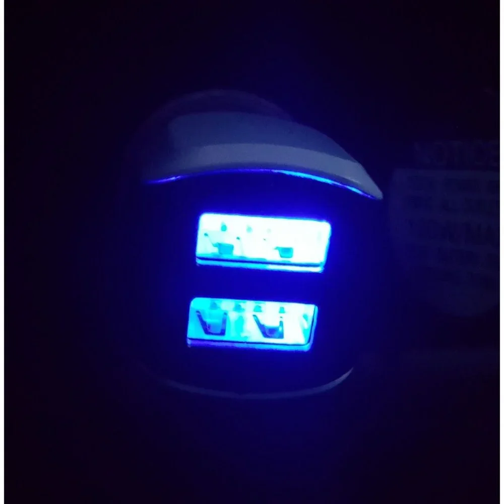 3Pack Dual Port Car Phone Charger with LED charging ports